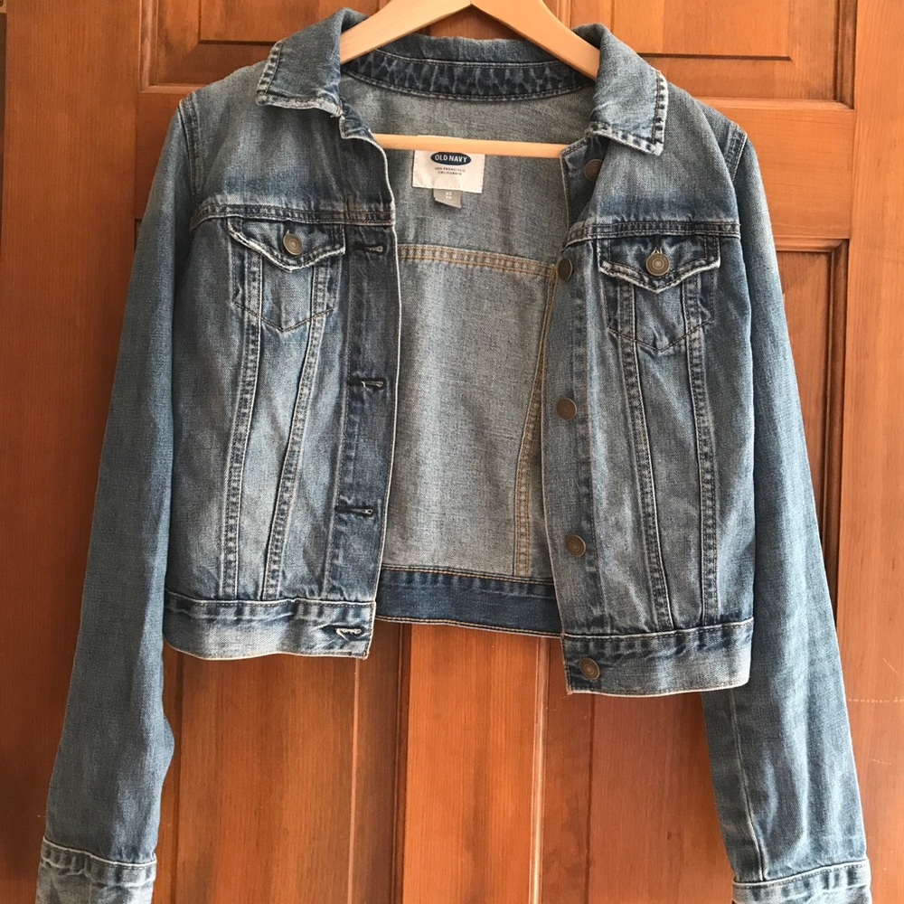 medium wash jean jacket